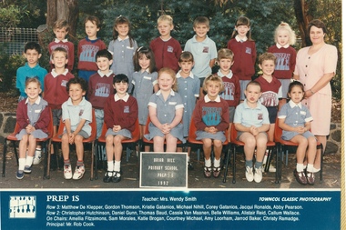 School Photograph - Digital Image, Briar Hill Primary School BH4341 1992 Prep 1S, 1992_