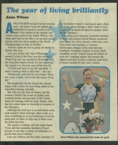 Newspaper Clipping - Digital Image, The year of living brilliantly - Anna Wilson at Briar Hill Primary School BH4341, 2000_