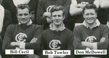 Photograph - Digital Image, Greensborough Football Club. Bill, Bob and Don, 1952_