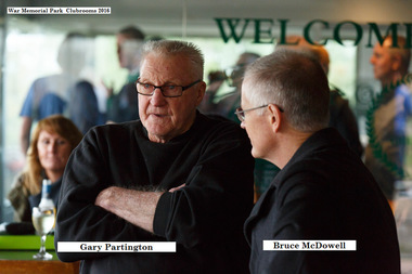 Photograph - Digital Image, Gary Partington and Bruce McDowell. Greensborough Football Club, 2016_