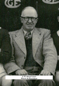 Photograph - Digital Image, A.K. Lines. Greensborough Football Club, 1949_