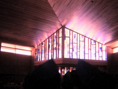 Photograph - Digital Image, Ken Wandin, All Saints Anglican Church Greensborough. Windows 1970, 1970_