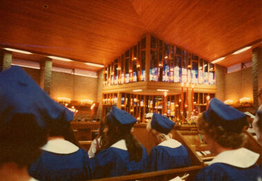 Photograph - Digital Image, Ken Wandin, All Saints Anglican Church Greensborough. Interior 1970, 1970_