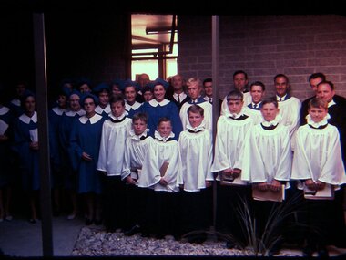 Photograph - Digital Image, Ken Wandin, All Saints Anglican Church Greensborough. Choir 1970, 1970_