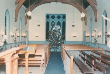 Photograph - Digital Image, Ken Wandin, All Saints Anglican Church Greensborough. Old Church interior 1960s, 1960s