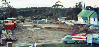 Photograph - Digital Image, Ken Wandin, All Saints Anglican Church Greensborough. Rebuilding All Saints' 1967, 1967_