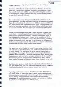 Booklet, Brian Tooth, Dick Tooth Eulogy - A Life well lived, 06/04/2001