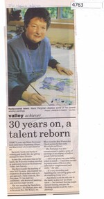 Newspaper Clipping, Diamond Valley Leader, 30 years on, a talent reborn, 02/06/1999