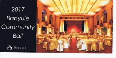 Invitation, 2017 Banyule Community Ball, 10/11/2017