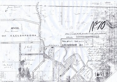 Plan, Parish Plan Map of Land North of Grimshaw Street, 11/12/1879