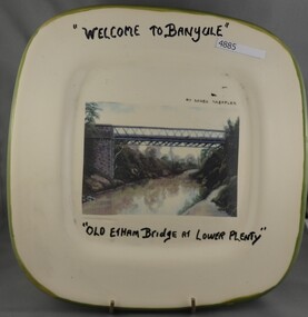 Plate, Serge Daeffler, Old Eltham Bridge at Lower Plenty, 1980s