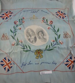 Clothing - Handkerchief, In Commemoration of Coronation, 1937_05