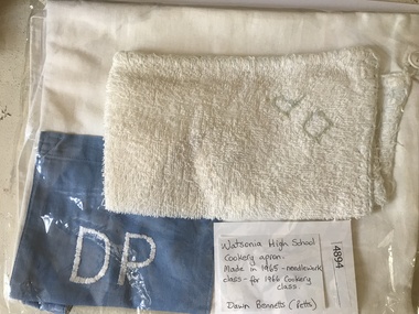 Apron, Watsonia High School WaHIGH Apron and Towel, 1966_