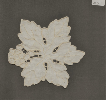 Sample of a cut work doily from this collection.