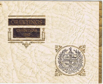 Christmas Card - Digital Image, Melbourne City Council Electricity Supply Department 1940, 1940_