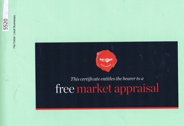 Advertising Card, Barry Plant Bundoora, 2015_08