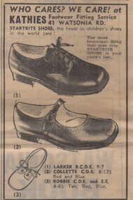 Advertisement - Digital image, Diamond Valley News, Kathies Footwear, Watsonia, 1973, 21/08/1973