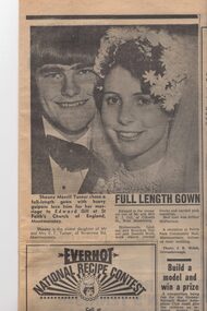 Newspaper Clipping - Digital Image, Full length gown, 21/08/1973