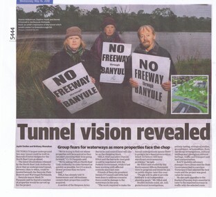 Newspaper Clipping, Diamond Valley Leader, Tunnel vision revealed, 16/05/2018