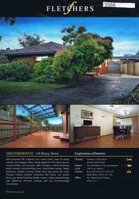 Advertising leaflet, 110 Henry Street Greensborough, 04/11/2012