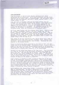 Memoir, Alan Partington et al, The Arrival and settlement of my family in Australia, by Alan Partington, 1830-1920