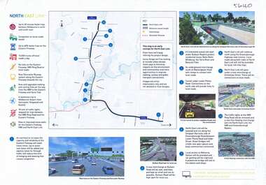 Leaflet, North East Link community update 04 April 2018; and, Map of proposed North East Link, 2018_04