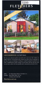 Advertising Leaflet, 214 Nell Street Greensborough, 10/11/2011