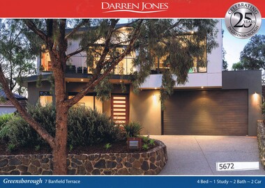 Advertising Leaflet, Darren Jones, 7 Banfield Terrace Greensborough, 03/12/2016