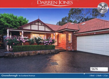 Advertising Leaflet, Darren Jones, 9a Scotland Avenue Greensborough, 16/12/2017