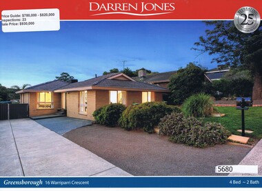 Advertising Leaflet, Darren Jones, 16 Warriparri Crescent Greensborough, 14/10/2017