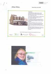 Document and Photographs, Rosie Bray, Ashril Theatre - Jillian Riley - by Rosie Bray, 21/07/2018