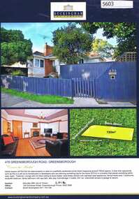 Advertising Leaflet, 478 Greensborough Road, Greensborough, 28/07/2014