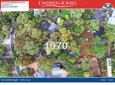 Advertising Leaflet, Darren Jones, 7 Willis Street Greensborough, 29/04/2017