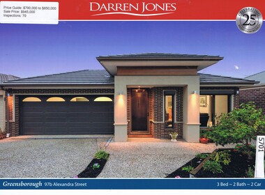 Advertising Leaflet, Darren Jones, 97b Alexandra Street Greensborough, 16/06/2018