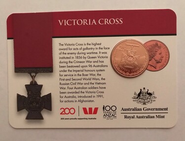 Commemorative Coin, Royal Australian Mint, Victoria Cross, 2017_