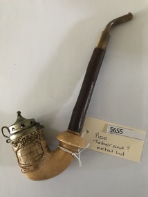 Pipe, Pipe with metal lid, 1970s