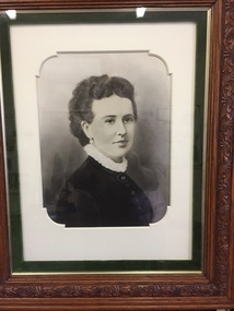 Photograph (Framed), Mrs Samuel Haylock Poulter 1858-1896, 1890c