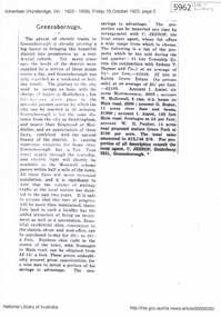 Newspaper Clipping, Greensborough [changes after the electric train line opens], 19/10/1923