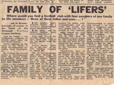 Newspaper Clipping - Digital Image, Partington Family of Lifers, 17/07/1976