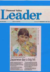 Newspaper Clipping - Digital Image, Japanese day a big hit [Greensborough Primary School Gr2062], 26/05/2004