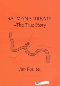Booklet, Jim Poulter et al, Batman's treaty: the true story, by Jim Poulter, 2016_