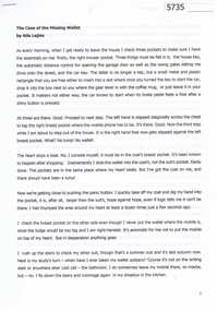 Article, Atis Lejins, The Case of the missing wallet, by Atis Lejins, 2018_