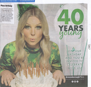 Newspaper Clipping, Diamond Valley Leader, 40 years young: Greensborough Plaza, 14/11/2018