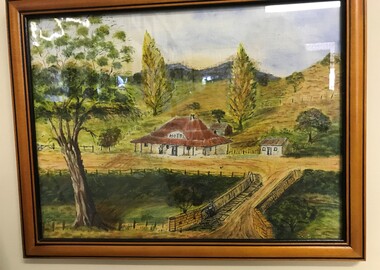 Painting, Lower Plenty Hotel, by Sylvia Jones, 1960-1970