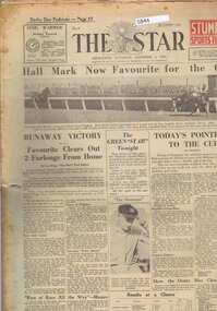 Newspaper, The Star, The Star: November 4 1933, 04/11/1933