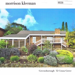 Advertising Leaflet, 32 Crana Grove Greensborough, 22/12/2016