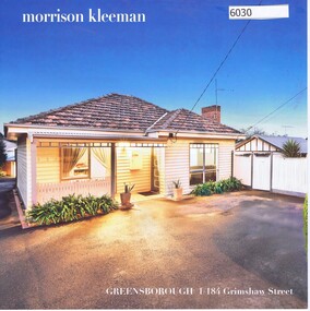 Advertising Leaflet, 1/184 Grimshaw Street Greensborough, 16/10/2017