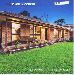 Advertising Leaflet, 14 Punkerri Circuit Greensborough, 06/04/2018