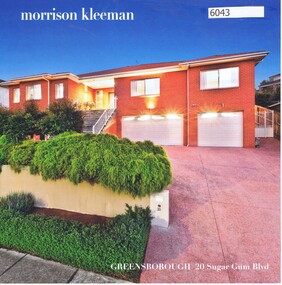 Advertising Leaflet, 20 Sugar Gum Boulevard Greensborough, 05/09/2017