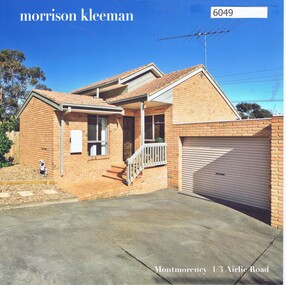 Advertising Leaflet, 1/3 Airlie Road Lower Plenty, 24/09/2018